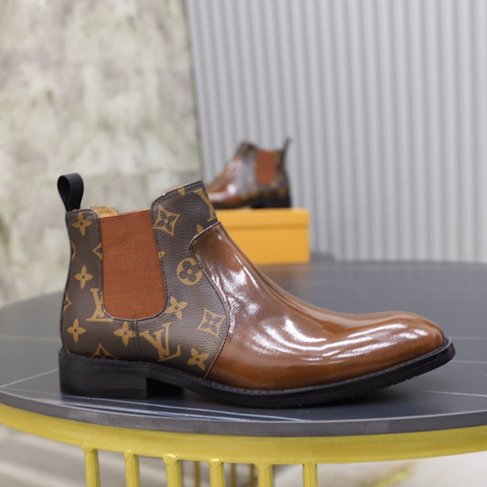logo Classic Men's and Women's Luxury Chelsea Boots