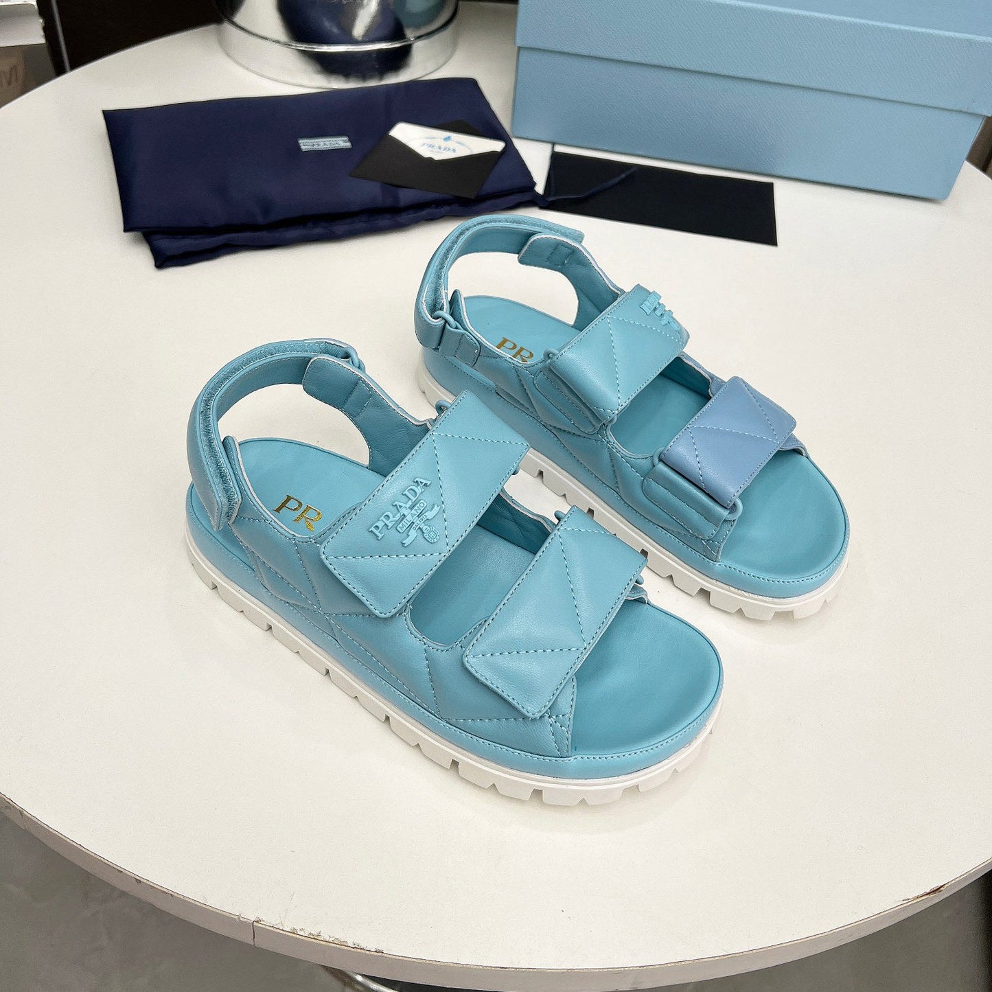 Spring And Summer New Women's Shoes Leather Soft Bottom Muffin Sandals Velcro 1024030828
