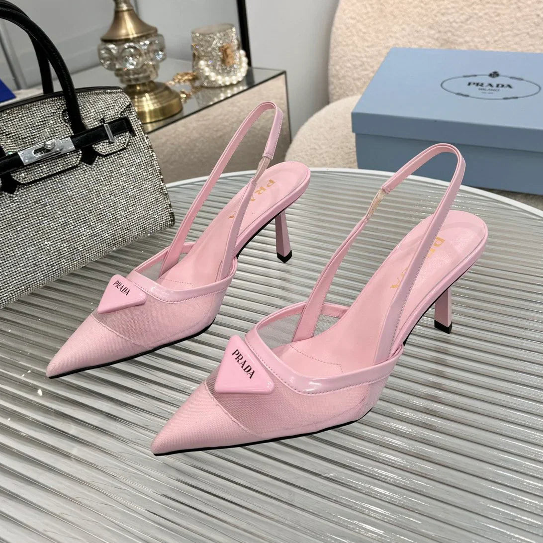 New pointy toe mesh fashion high heel sandals 1025041113