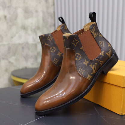 logo Classic Men's and Women's Luxury Chelsea Boots
