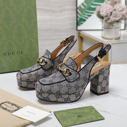 GG Horsebit slingback pumps 1825031805
