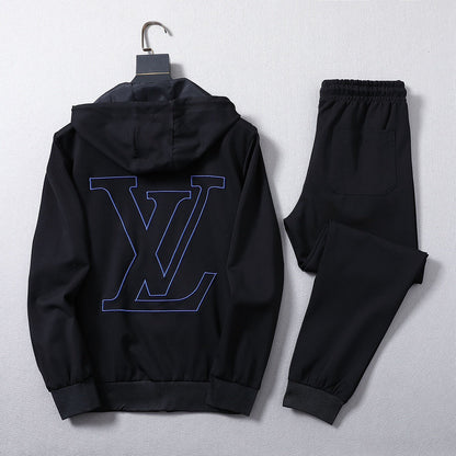 Men's printed casual sportswear two-piece set WB12061904