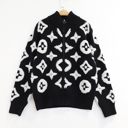 Fashion Embroidered Knit Jacket 1025090208