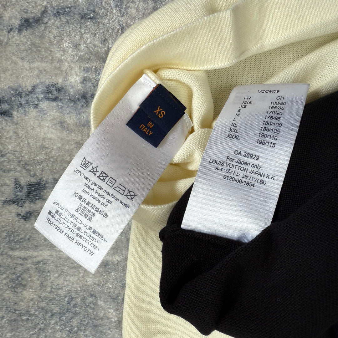 LV  Knitted short-sleeved T-shirt unisex 1825052209