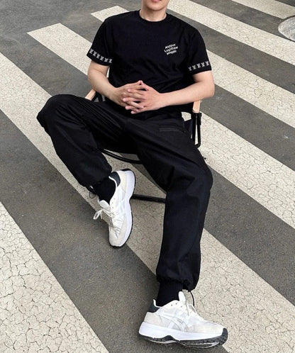 LV  Knitted short-sleeved T-shirt unisex 1825052209