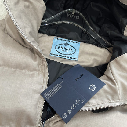 P hooded cotton vest jacket 1825090901