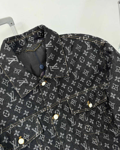 V classic printed denim jacket 1825090904