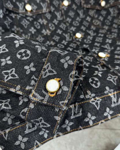 V classic printed denim jacket 1825090904