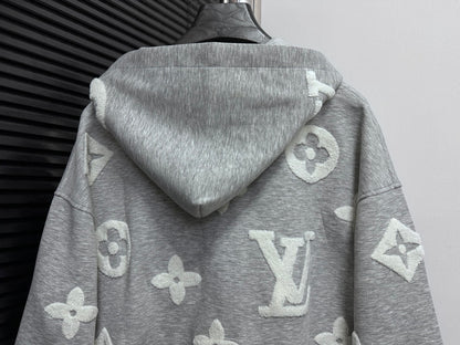 V Towel embroidery zipper hooded jacket for men and women 1825090909