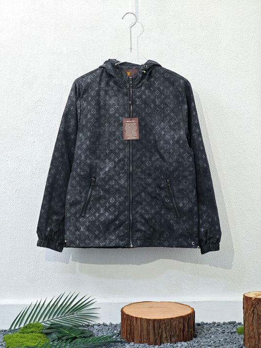 L Casual couple hooded jacket windbreaker coat 1825091603